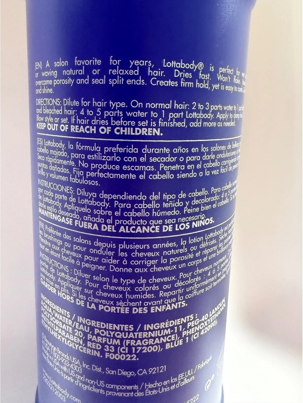 Lottabody Setting Lotion Professional Concentrated Formula 32 Fl Oz